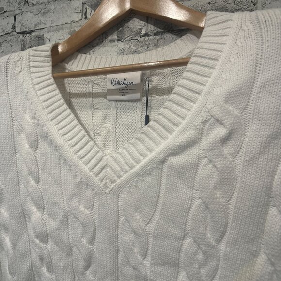 NWT Walter Hagen Women's Clubhouse Sweater Vest Size XXL (WGH11516) White - Picture 3 of 13
